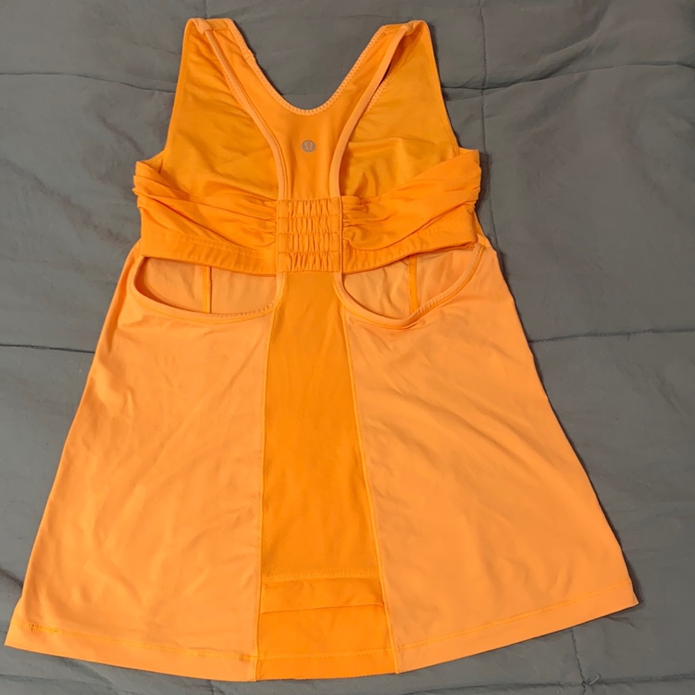 Lululemon orange bandeau tank